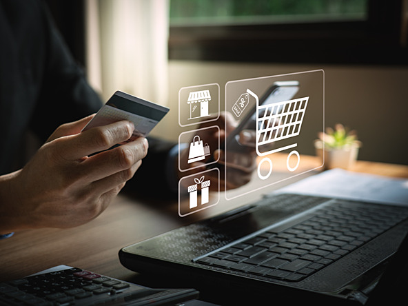 Retail ad media abstract image